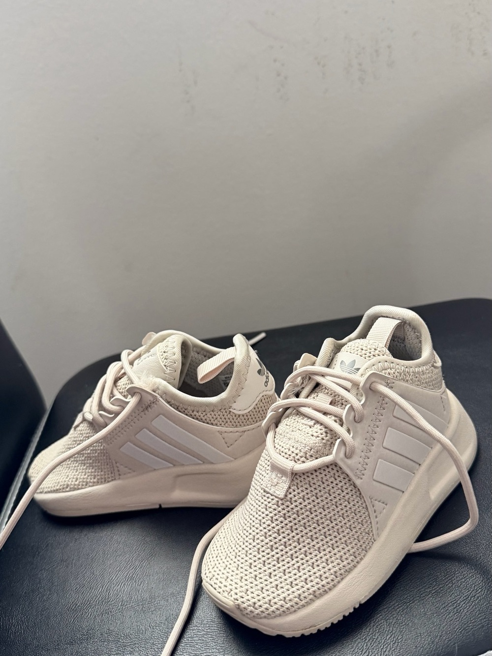 adidas Cream Knit Slip-On Kids Sneakers